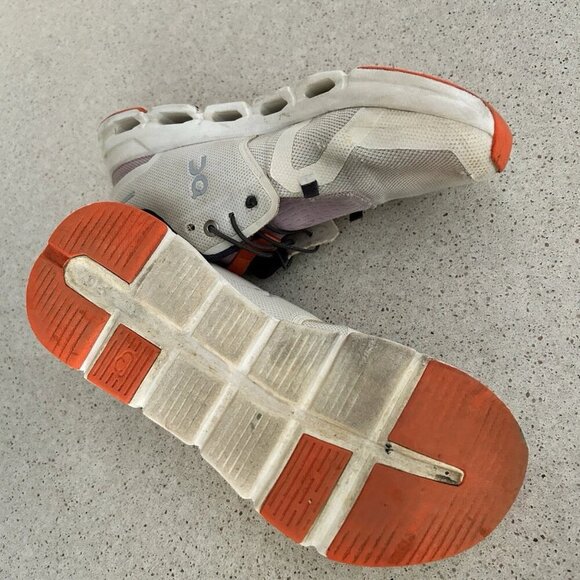 On Cloud Cloud Sky Youth Sneakers – Undyed White/Mauve, Size 5.5 - Picture 3 of 4